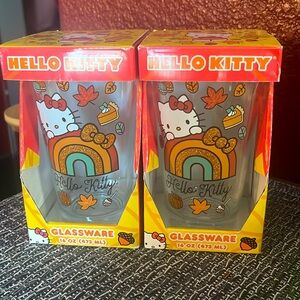 Hello kitty Dining |Hello kitty fall glassware set